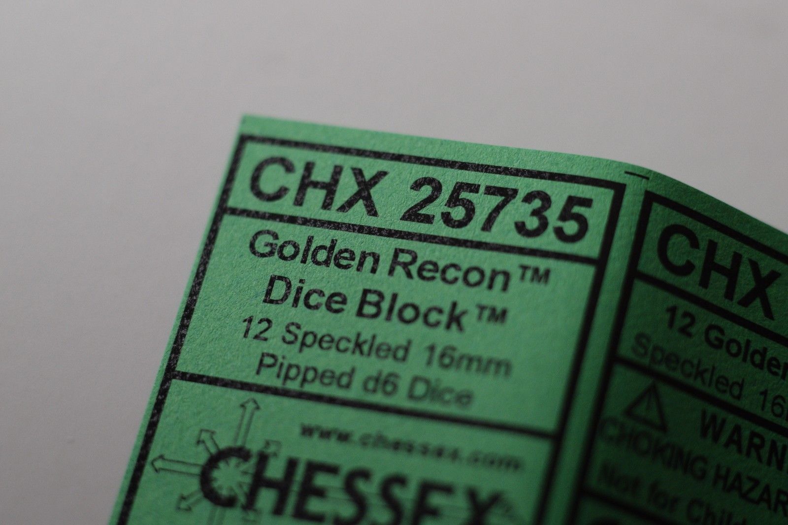 Golden Recon Speckled 16mm D6 Pipped