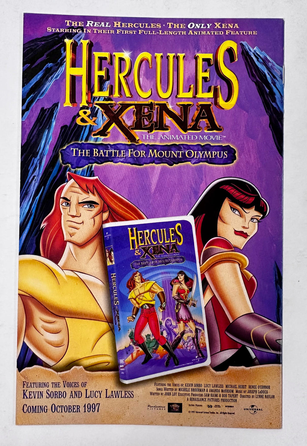 Xena Warrior Princess #1 J Scott Campbell Variant 1997 Topps Comics