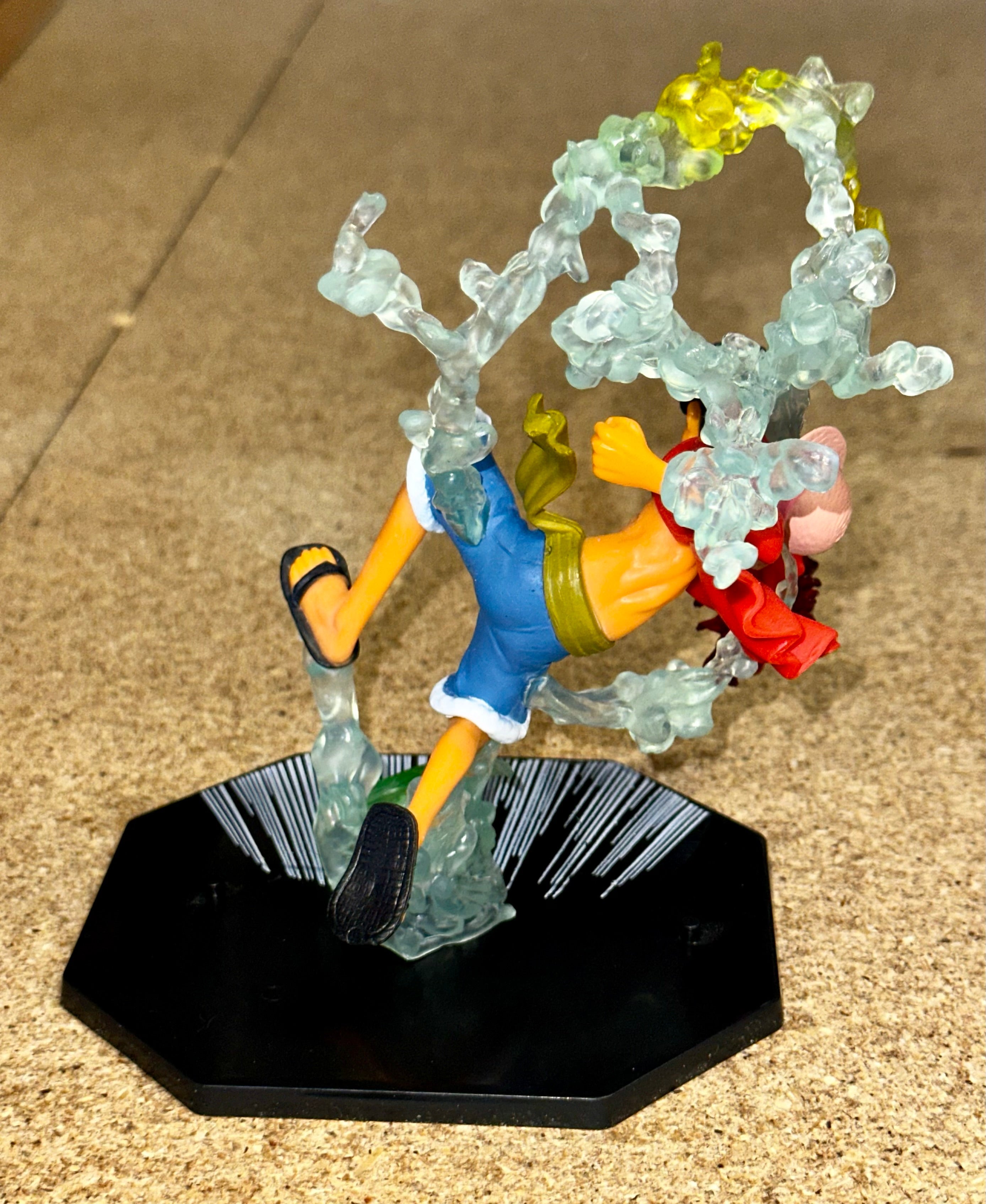 Anime One Piece Monkey D. Luffy Gear 2 (Two) Battle Scene Action Pose Statue