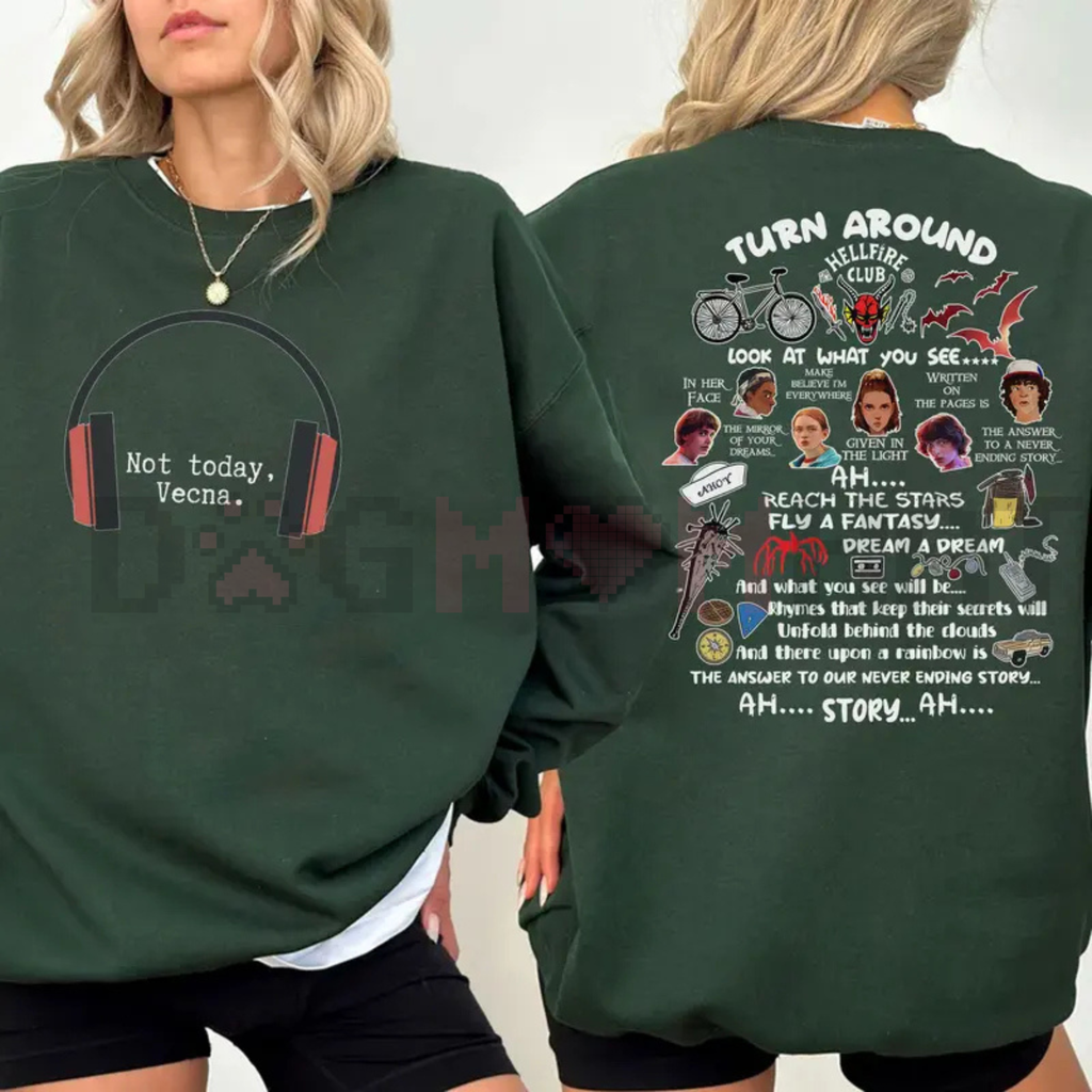 "Not Today Vecna" Funny Sweatshirt