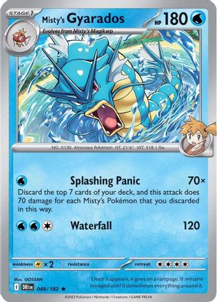Misty's Gyarados 049 - SV10 Destined Rivals Reverse Holofoil