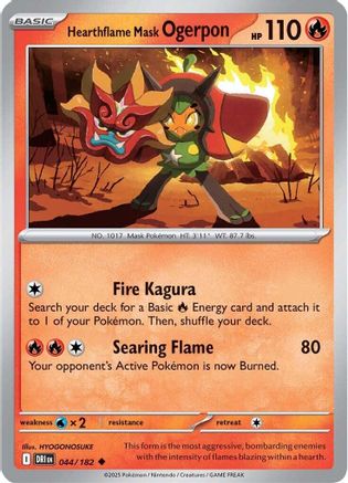 Hearthflame Mask Ogerpon 044 - SV10 Destined Rivals