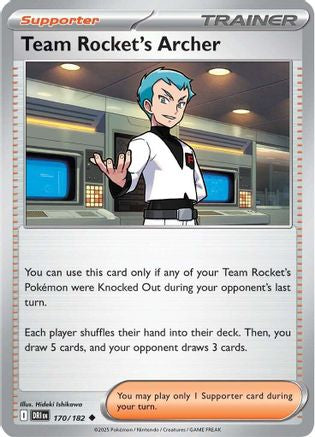 Team Rocket's Archer 170/182 - SV10 Destined Rivals Reverse Holofoil