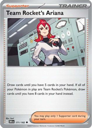 Team Rocket's Ariana 171/182 - SV10 Destined Rivals Reverse Holofoil