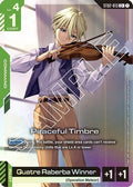 Peaceful Timbre (C+) (ST02-013) - Starter Deck 02 Wings of Advance Holofoil