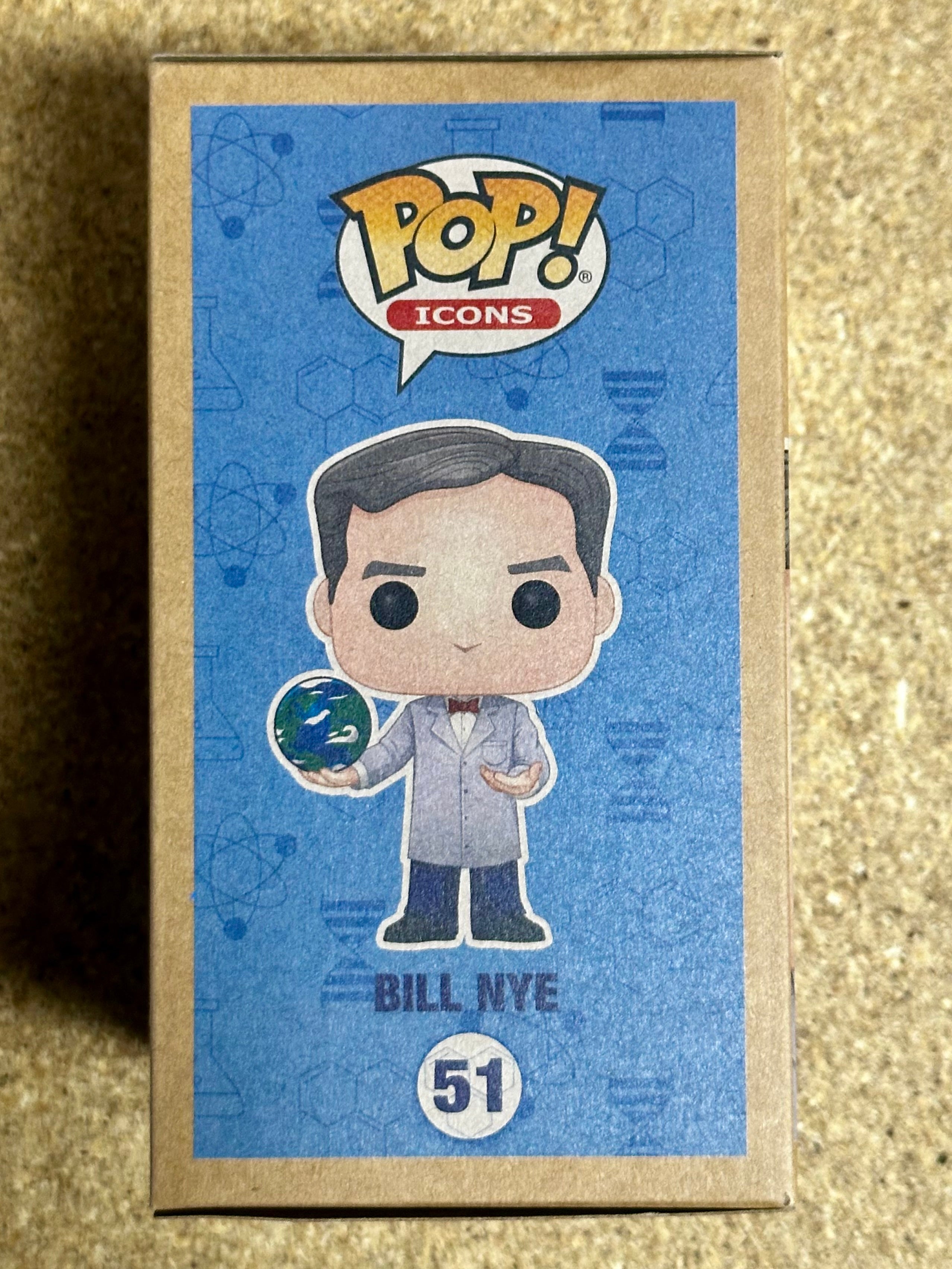 Bill Nye The Science Guy #51 Signed Earth Day Vaulted Funko Pop! With JSA COA