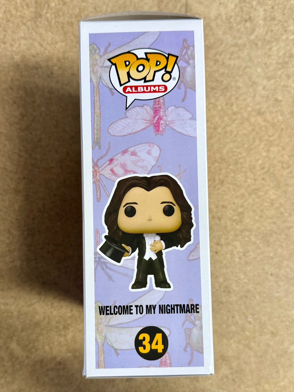 Alice Cooper Signed Welcome To My Nightmare  Funko Pop! Albums #34 With PSA COA