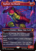 Raphael, the Muscle (Borderless) (TMT-004) - Teenage Mutant Ninja Turtles Foil