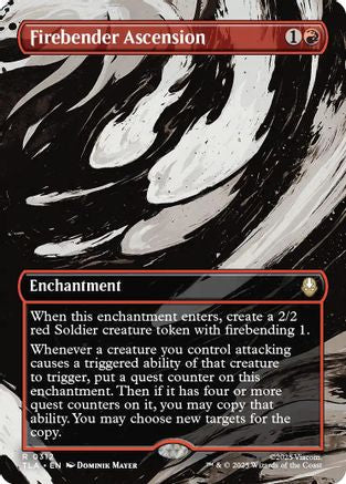 Firebender Ascension (Borderless) (TLA-312) - Avatar: The Last Airbender Foil