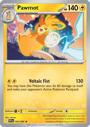 Pawmot 034 - ME02 Phantasmal Flames Holofoil