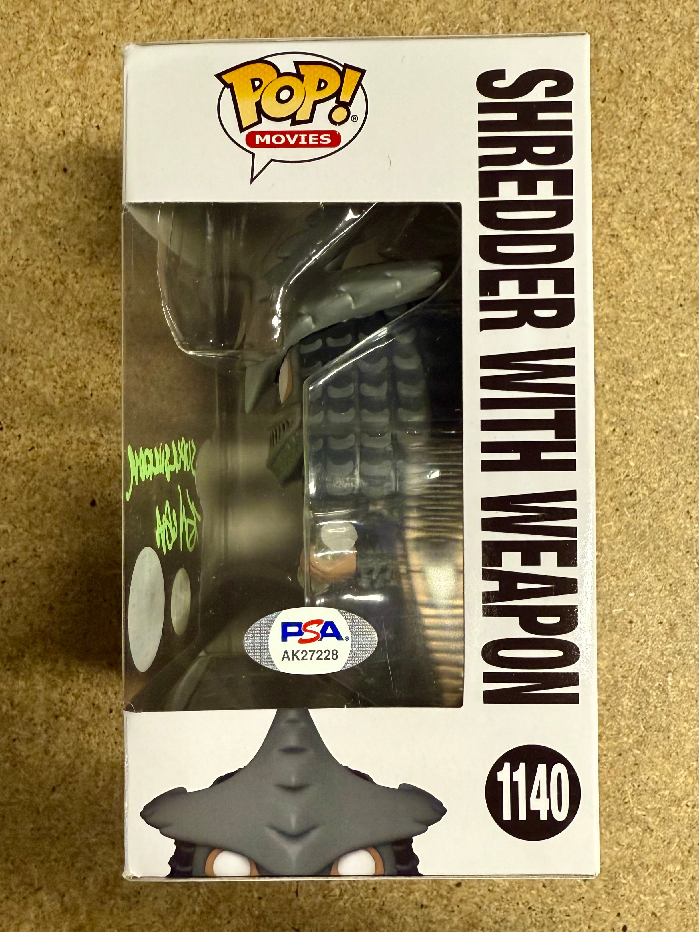 Kevin Nash Signed Shredder Glow Funko Pop! #1140 Ninja Turtles Exclusive With PSA COA