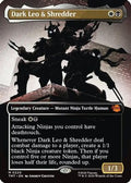 Dark Leo & Shredder (Borderless) (TMT-220) - Teenage Mutant Ninja Turtles