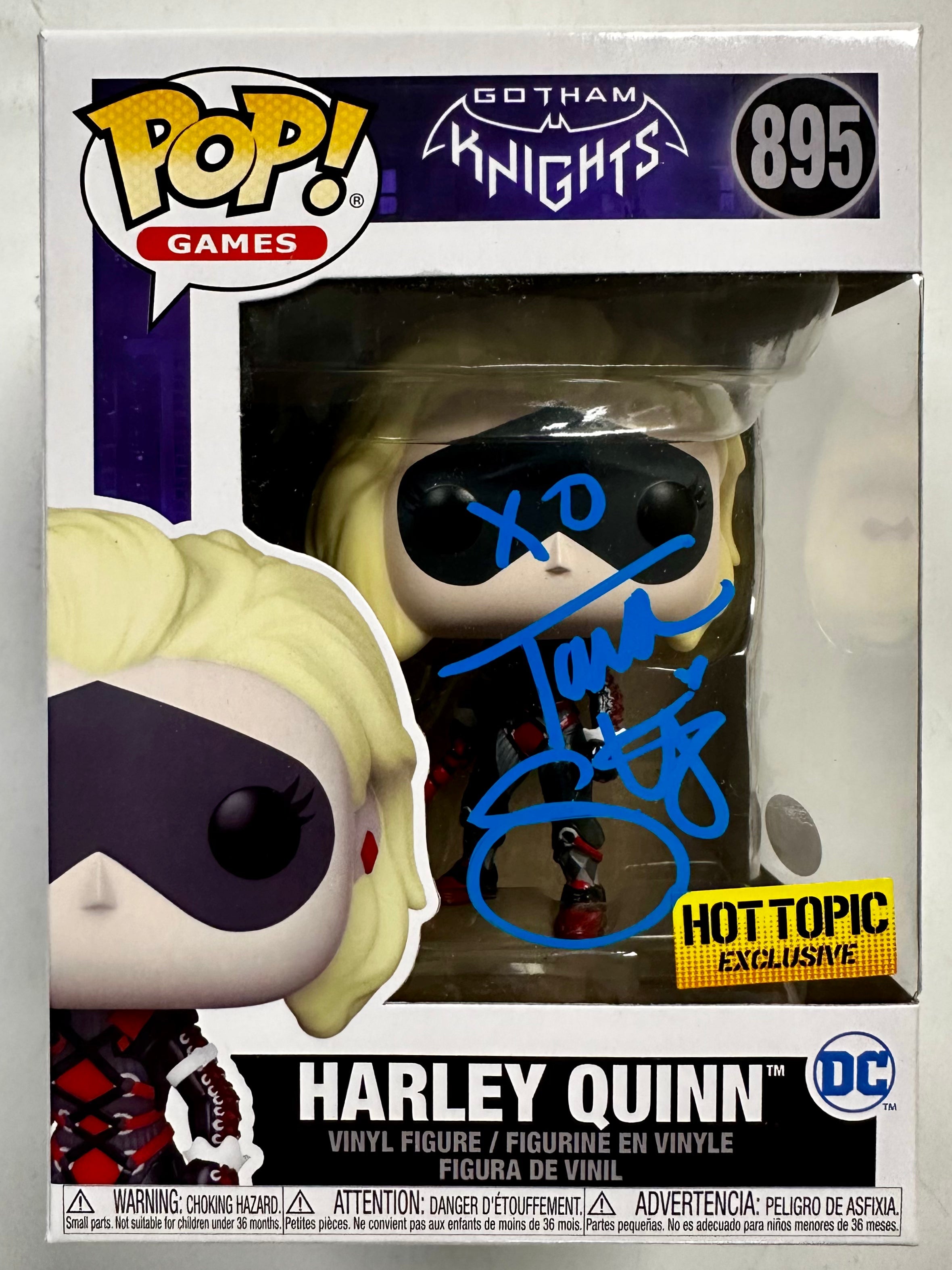 Tara Strong Signed Harley Quinn Funko Pop! #895 DC Gotham Exclusive With JSA COA