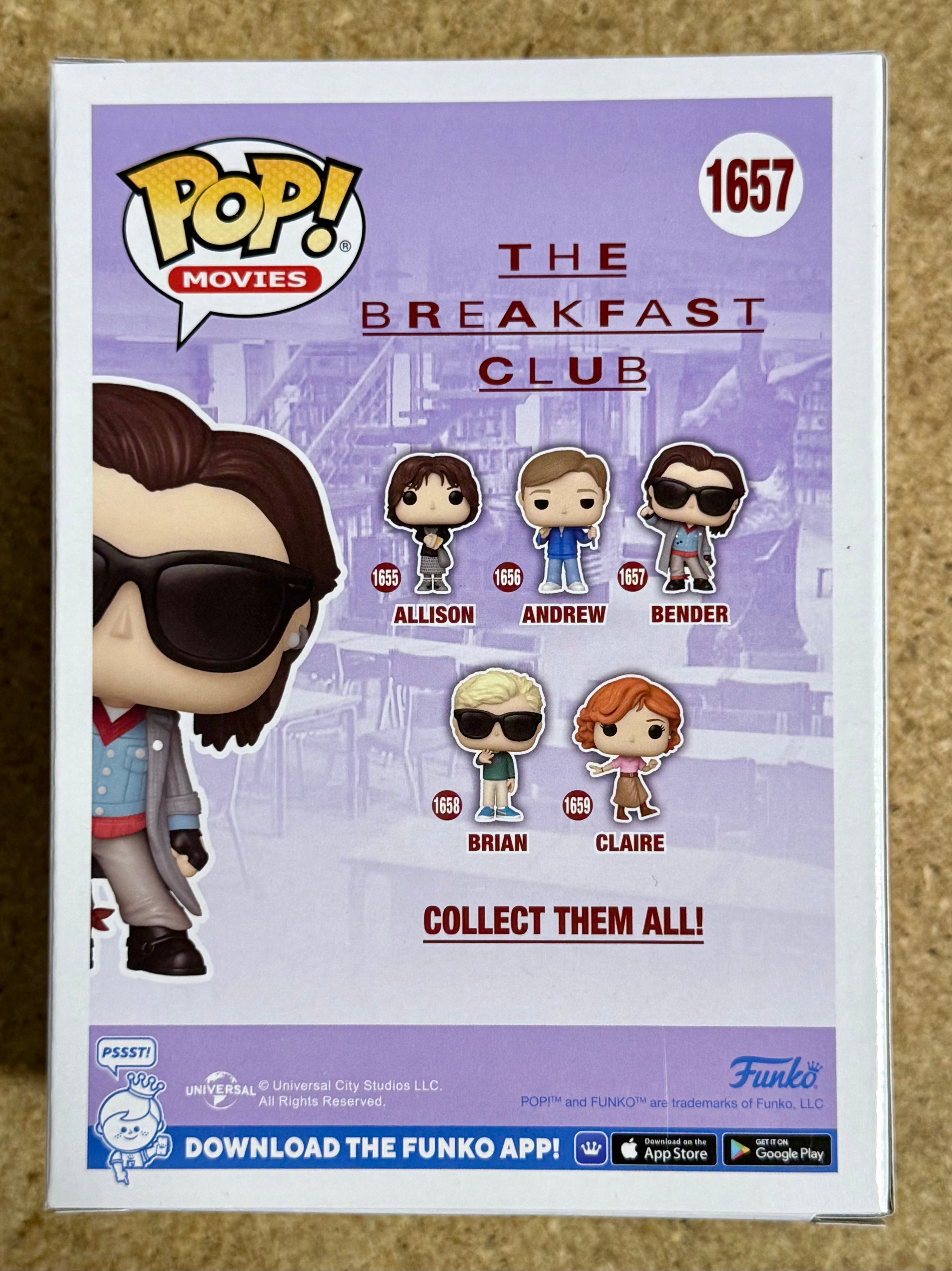 Judd Nelson Signed John Bender Breakfast Club Funko Pop! #1657 With PSA COA