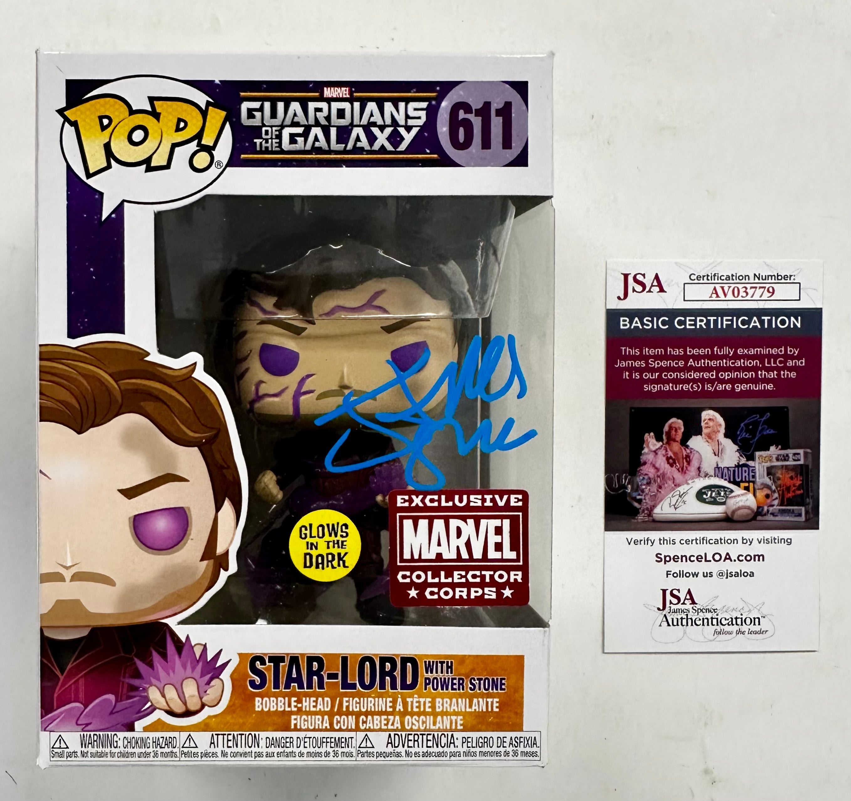Director James Gunn Signed Funko Pop! Marvel #611 Star-Lord Guardians Of The Galaxy GOTG 2023 With JSA COA