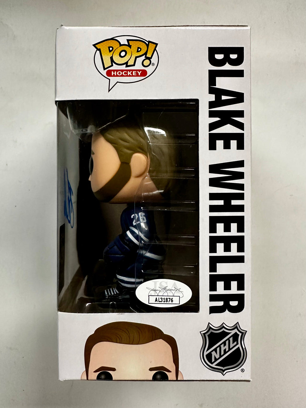 Blake Wheeler Signed NHL Winnipeg Jets Funko Pop! #27 With Exclusive JSA COA