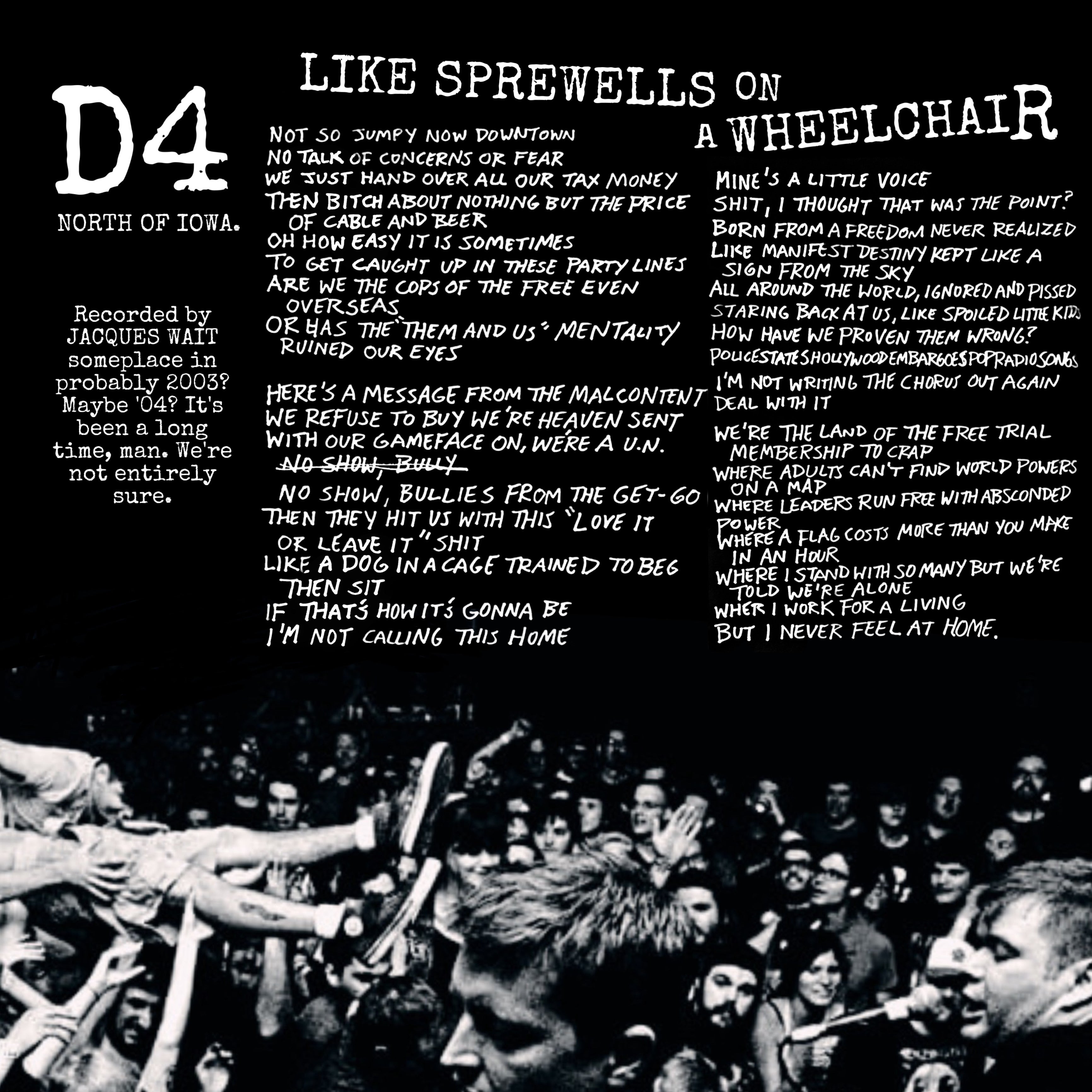 Dillinger Four "Like Sprewells On A Wheelchair" Flexi 7"