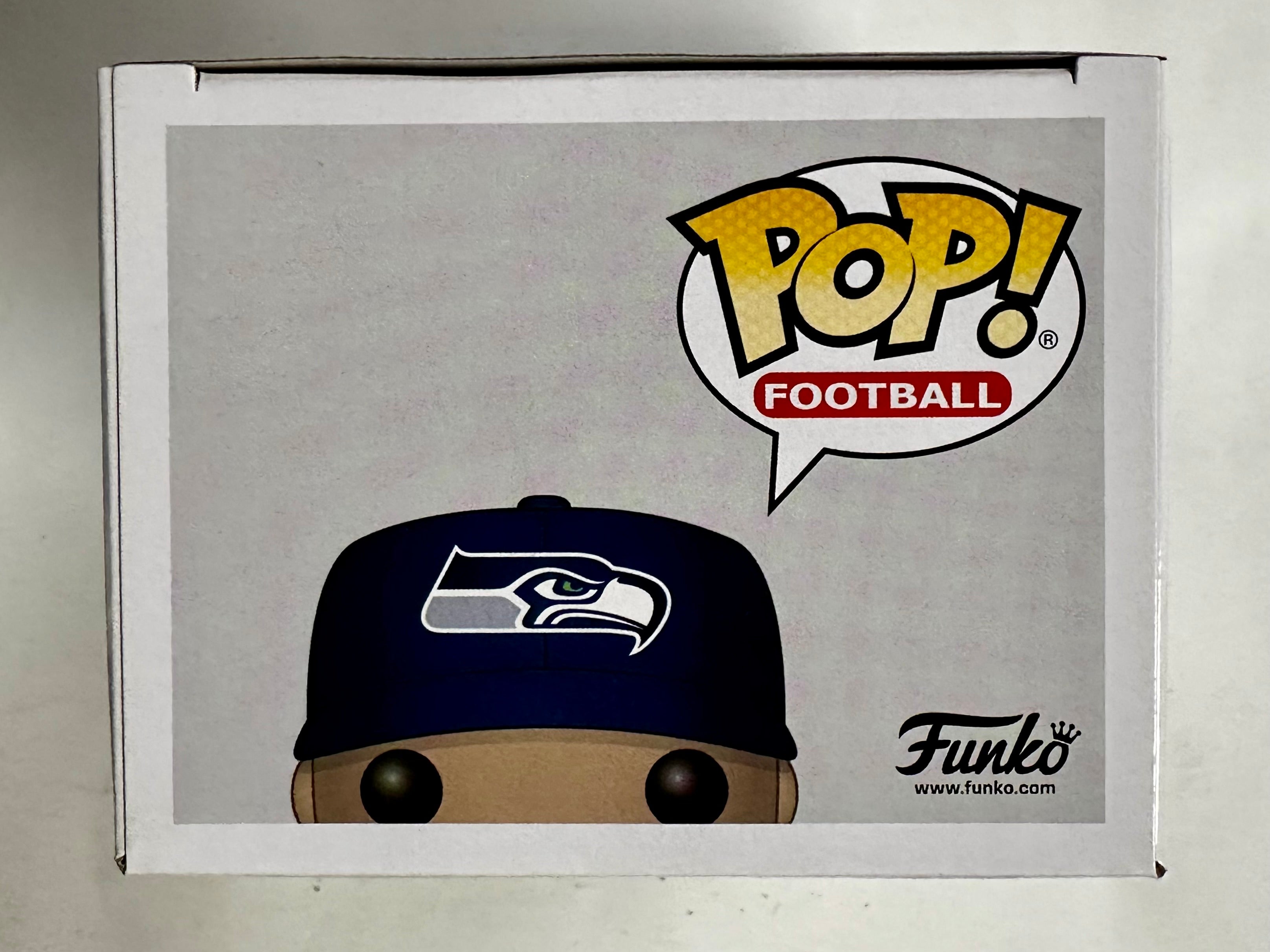 Russell Wilson Signed NFL Seattle Seahawks Funko Pop! #57 Steelers 2023 With JSA COA