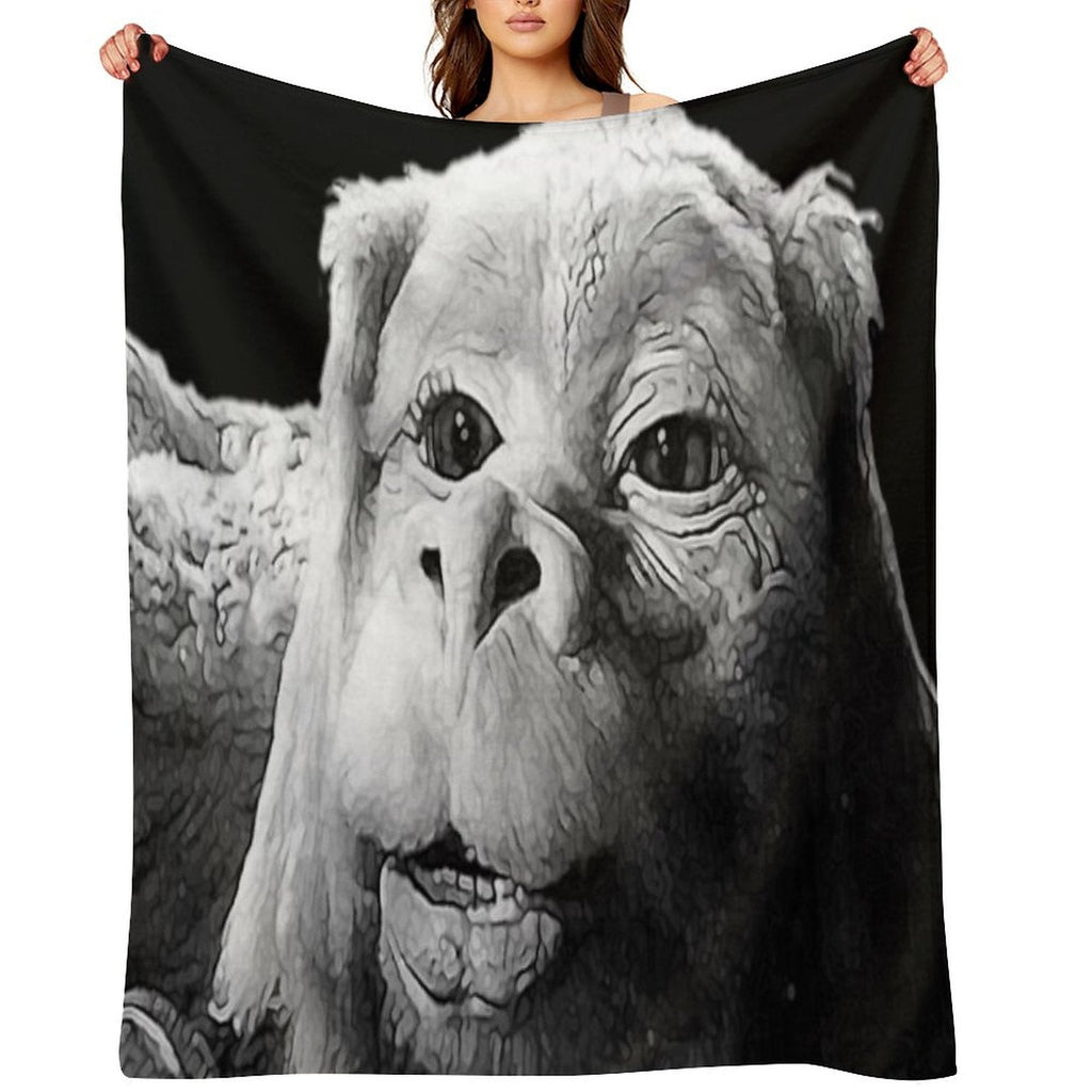 Falkor The Luck Dragon From The Neverending Story Design Throw Blanket