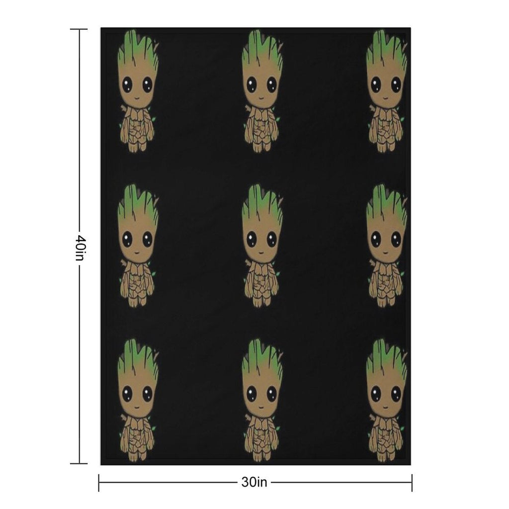 I AM GROOT - Little Chibi Throw Blanket
