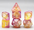 Always Go Pink-Purple/Yellow 7-Dice Set RPG DND