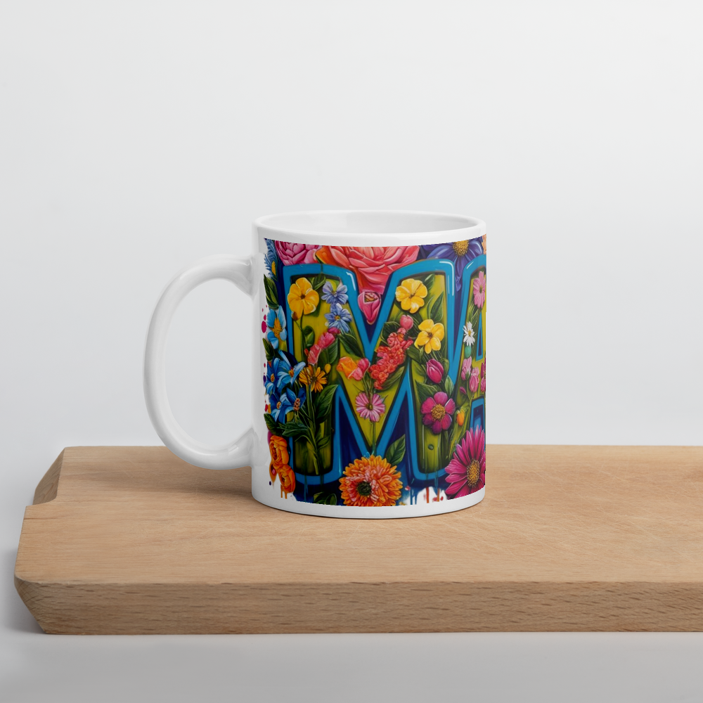 Mama Floral - White Mug