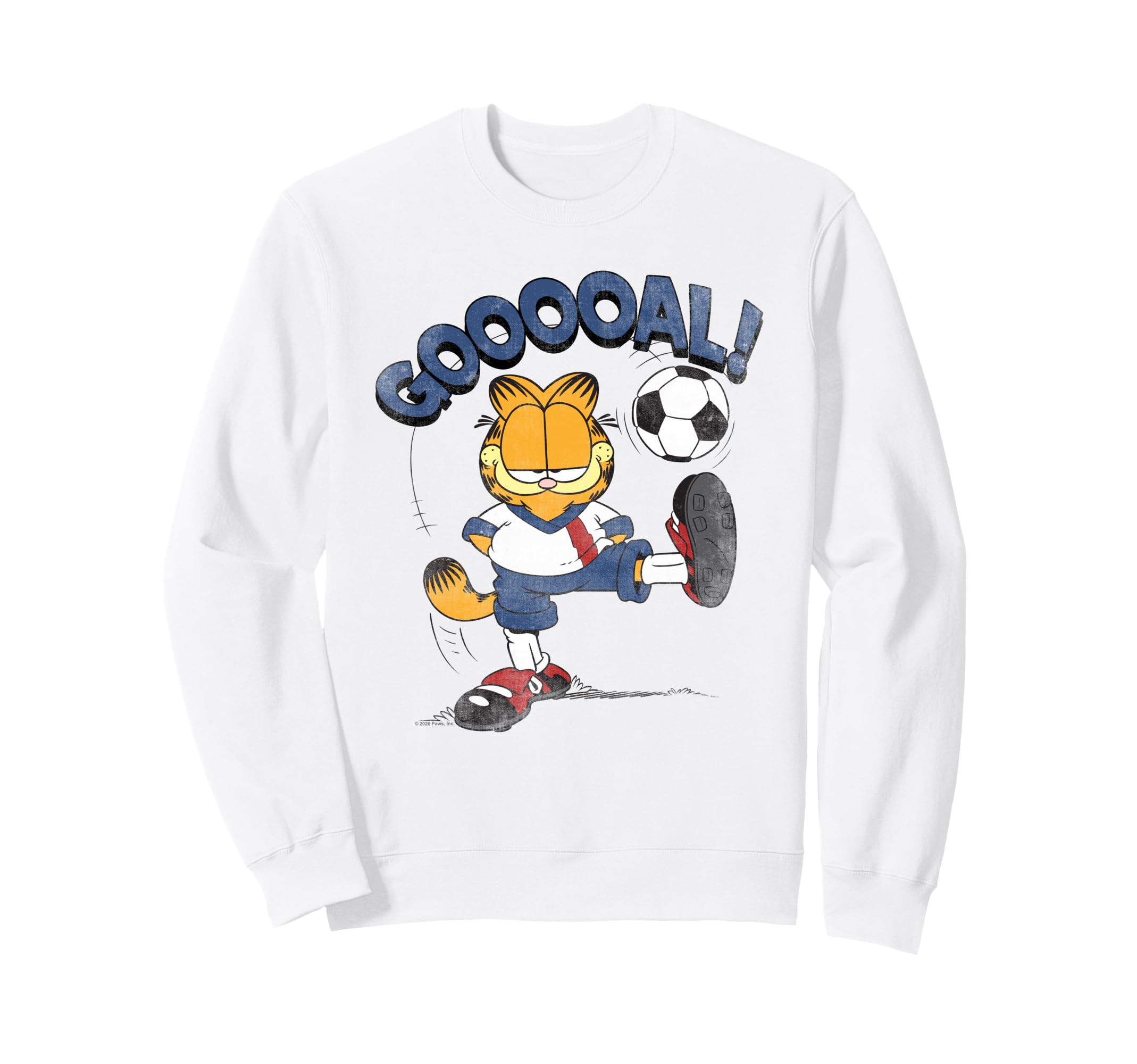 Garfield Soccer Goal Sweatshirt - Fun Novelty Design Men Women