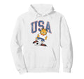 Garfield Soccer Usa Hoodie - Trendy Graphic for Adults