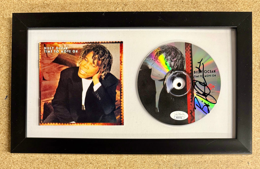 Billy Ocean Framed & Signed “Time To Move On” (1993) CD Booklet JSA COA