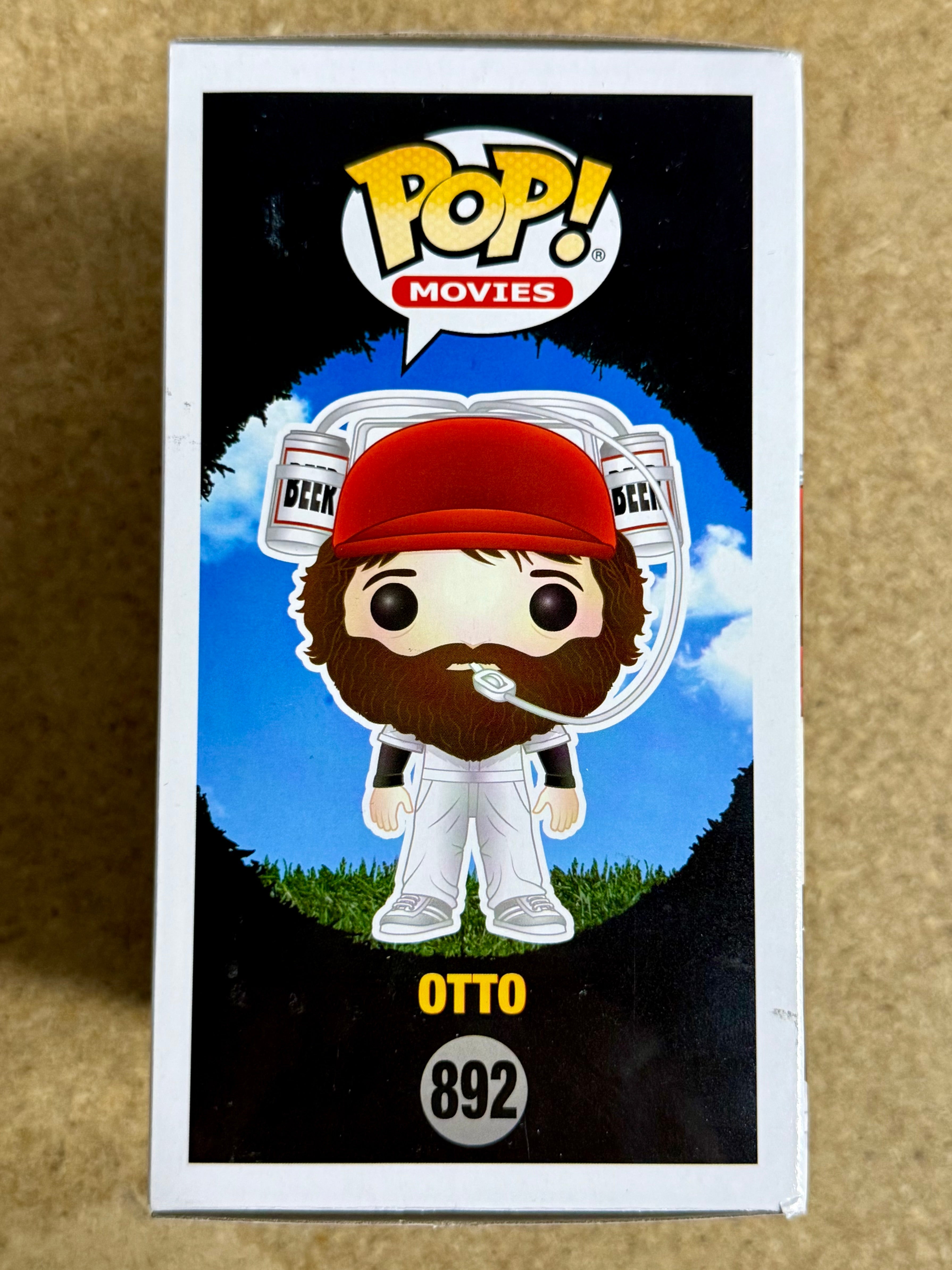 Alan Covert Signed Funko Pop! Movies Otto #892 Happy Gilmore Caddy With JSA COA