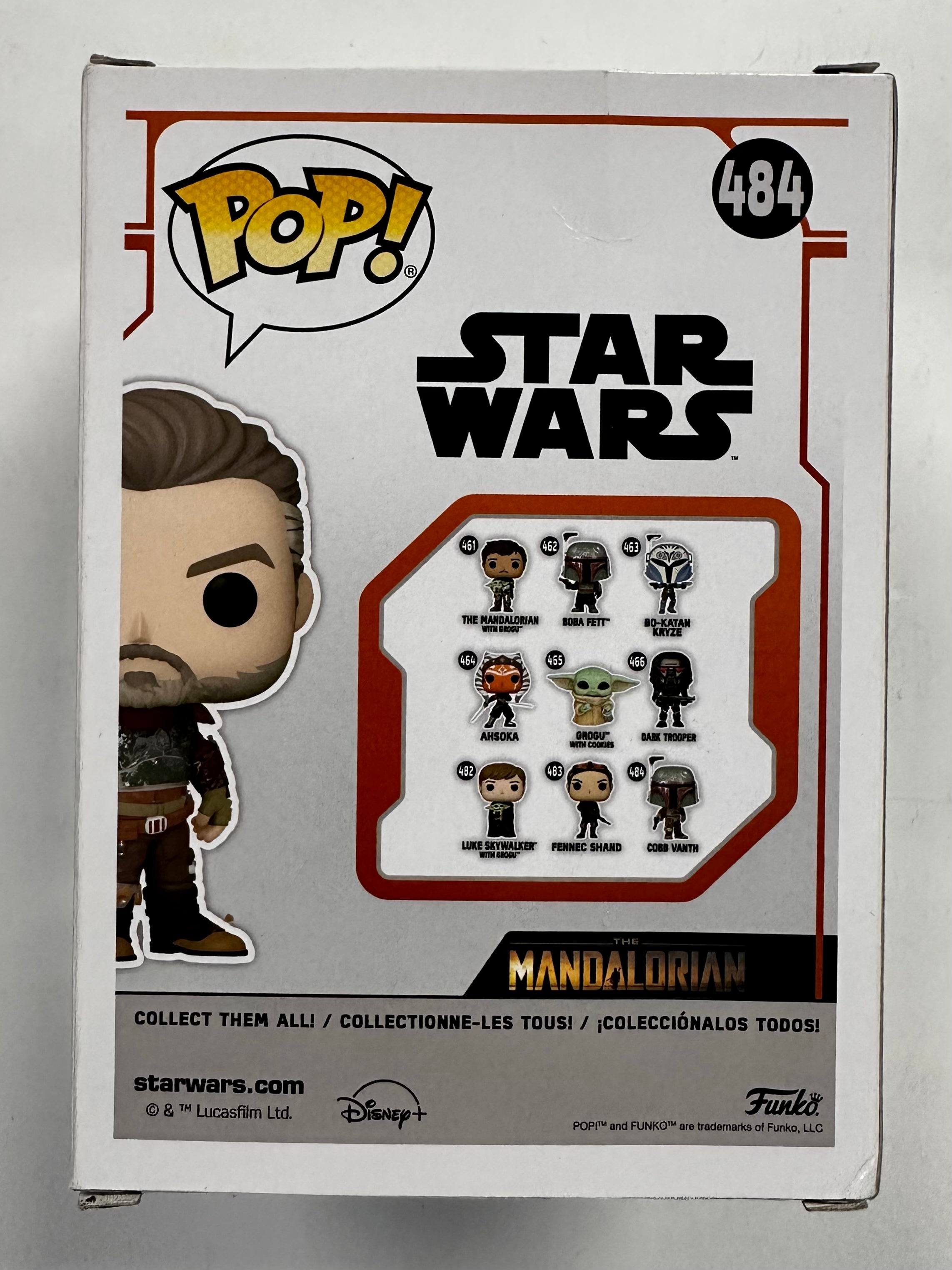 Funko Pop! Star Wars Cobb Vanth Unmasked Chase #484 The Mandalorian 2021 (Box Dmg)