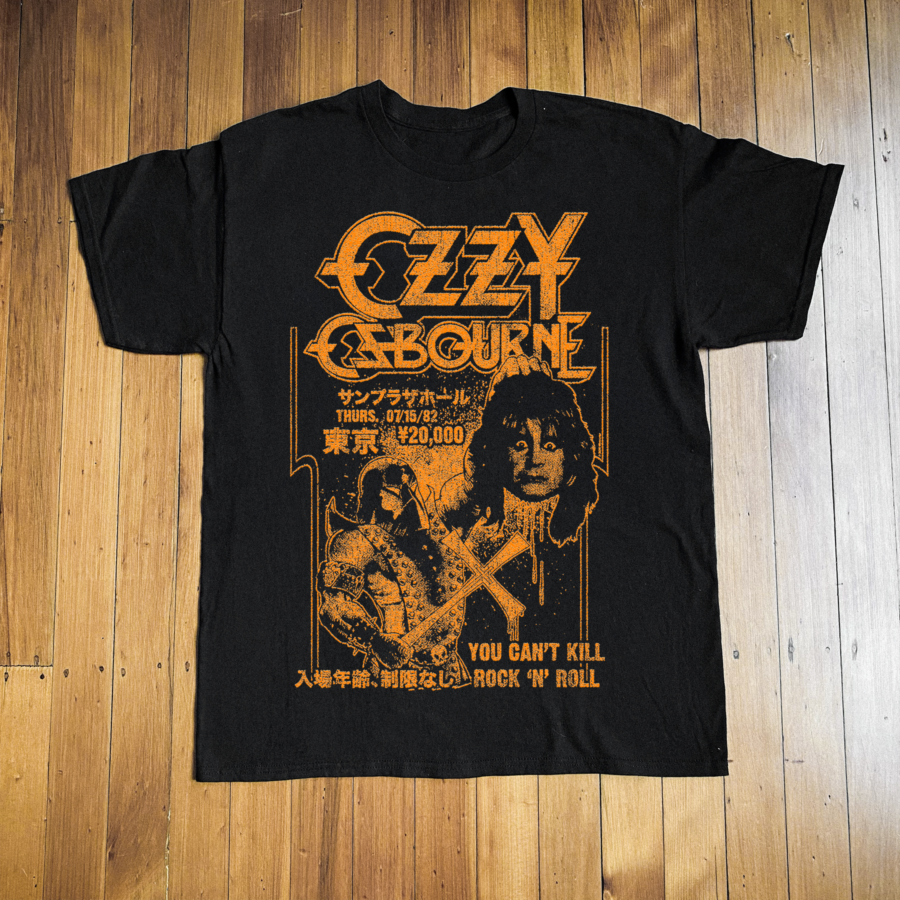 82 Ozzy Japanese Promo Black T-Shirt
