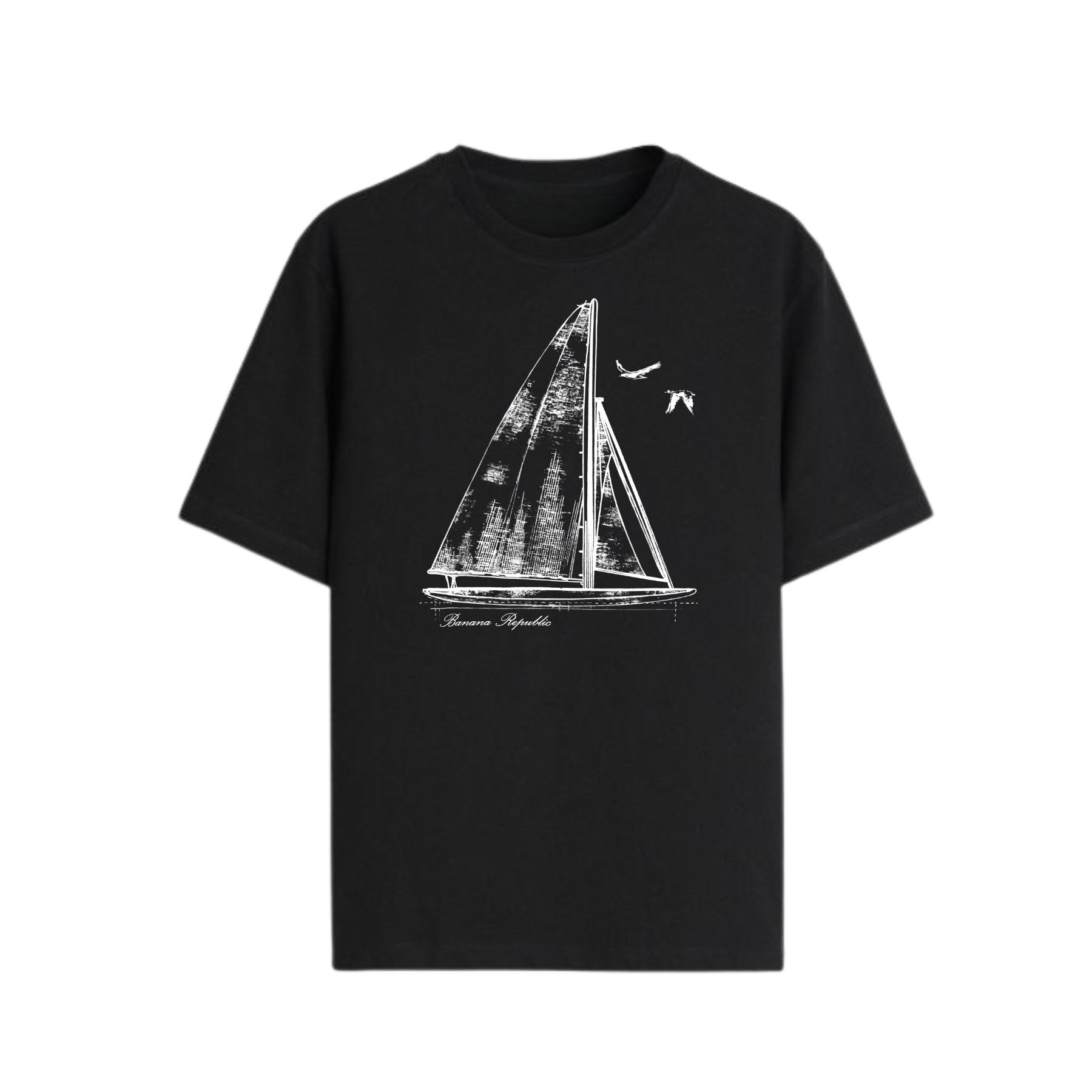 Banana Republic Retro Logo T-Shirt - Classic Casual Apparel