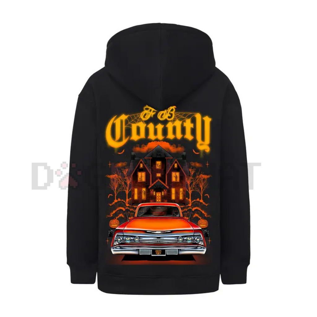 FB County Heavyweight Oversized Halloween Graphic Hoodie