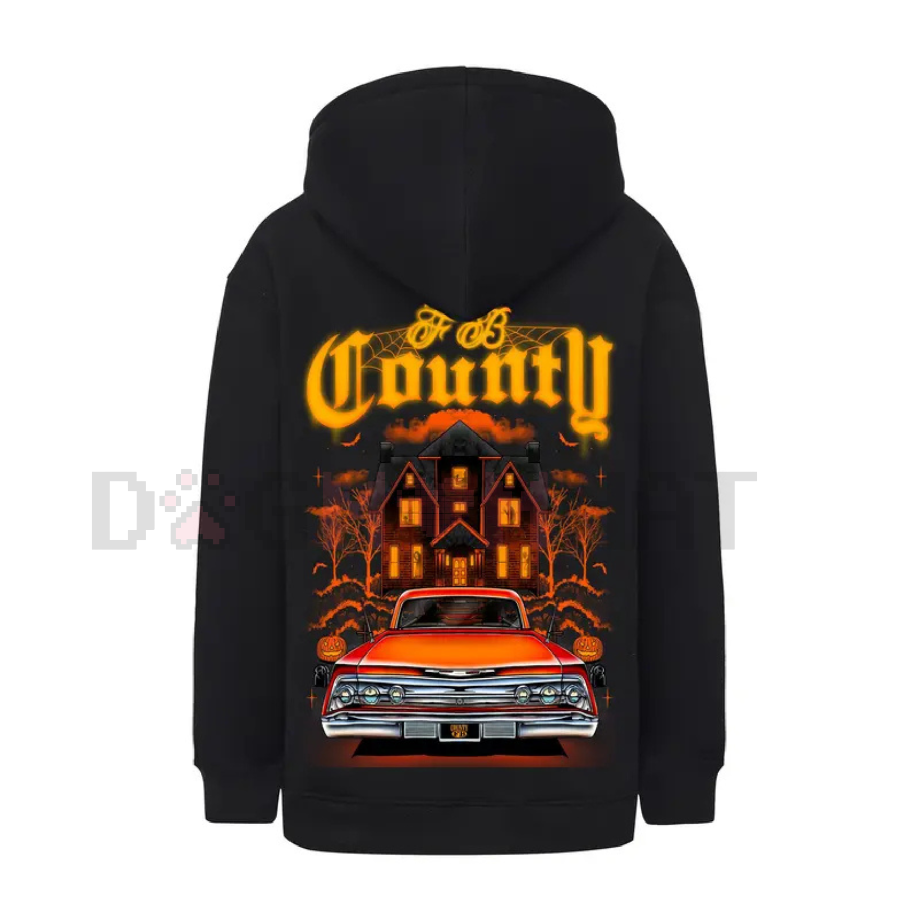 FB County Heavyweight Oversized Halloween Graphic Hoodie