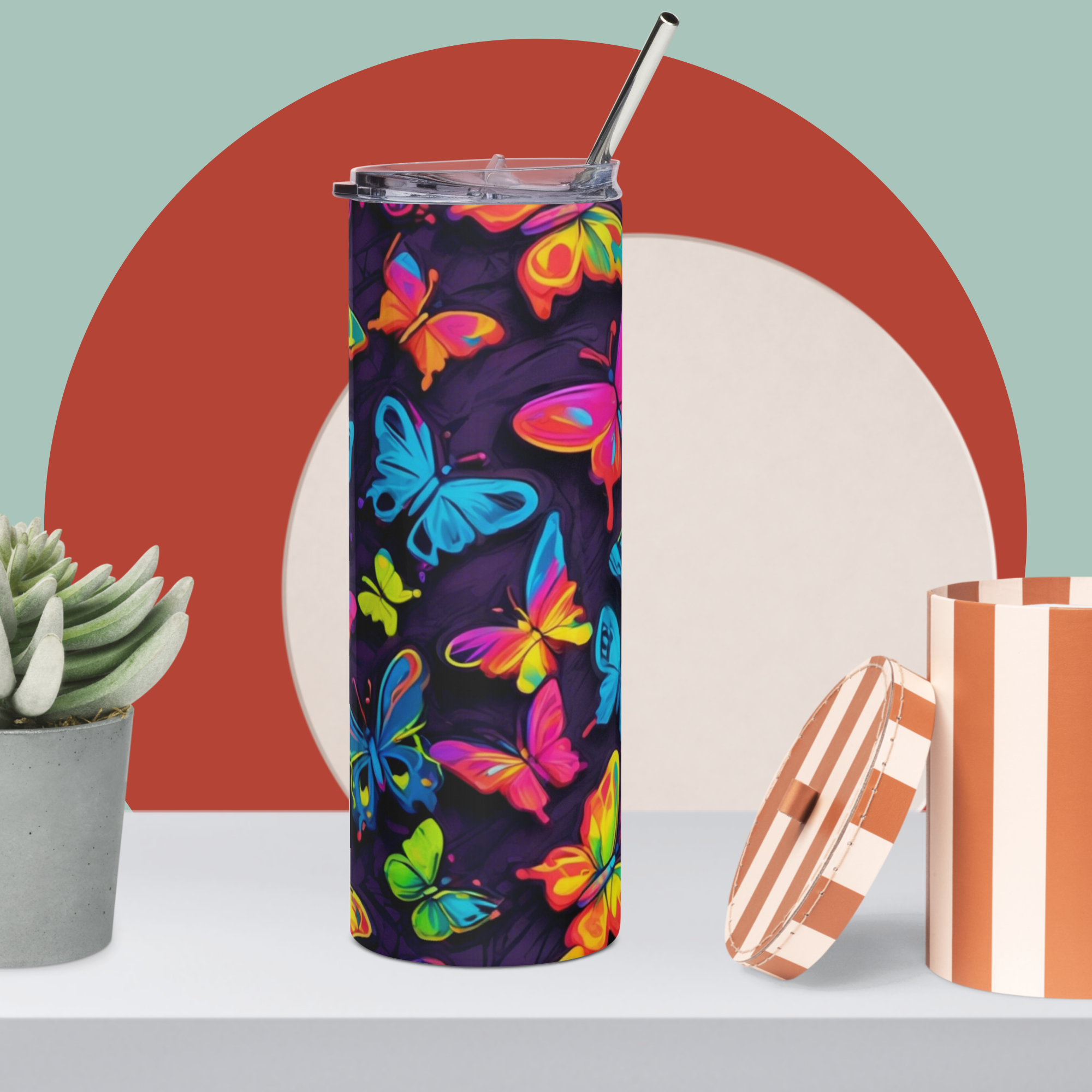 Butterfly Metal Tumbler