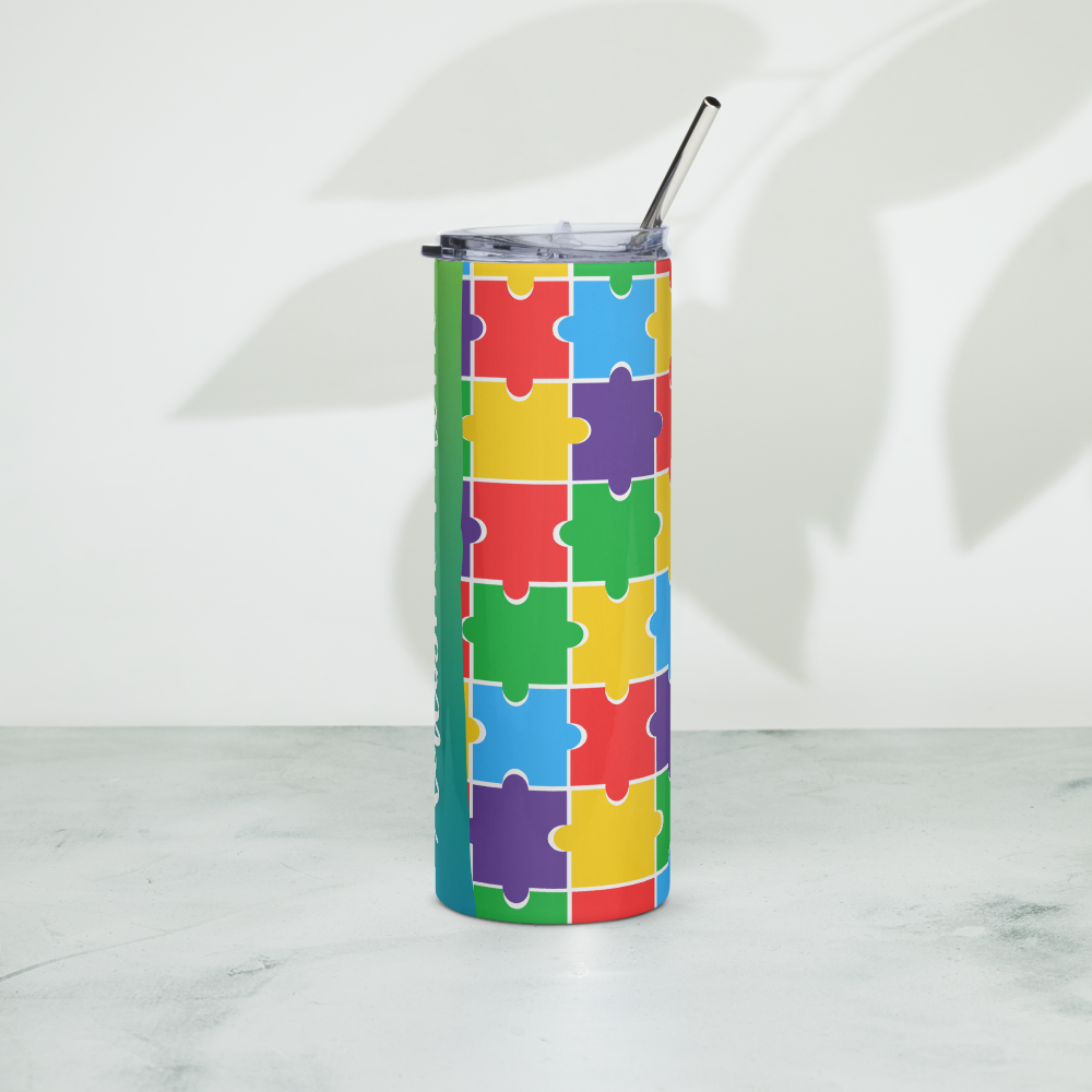 Proud Mom of Autistic Child Metal Tumbler