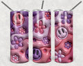 Puff Happy Faces 20 oz Skinny Tumbler