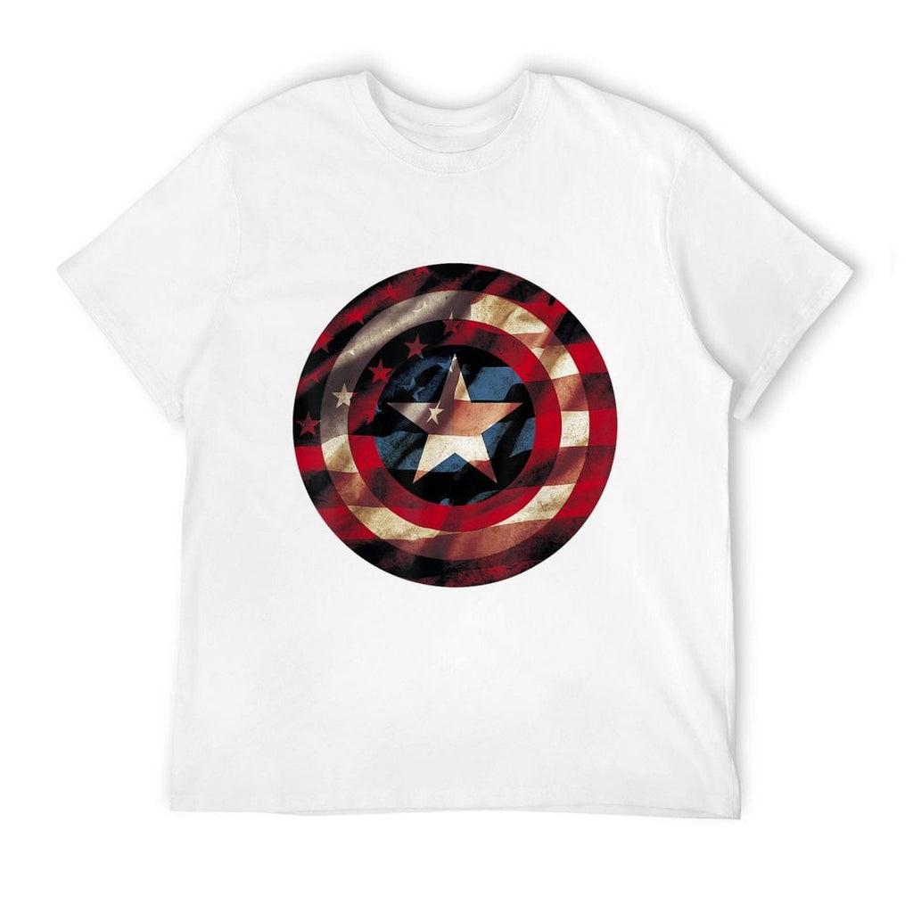 Marvel Captain America Avengers Shield  Polyester Blend T-Shirt