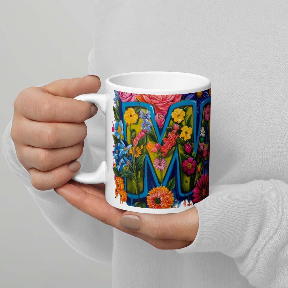 Mama Floral - White Mug
