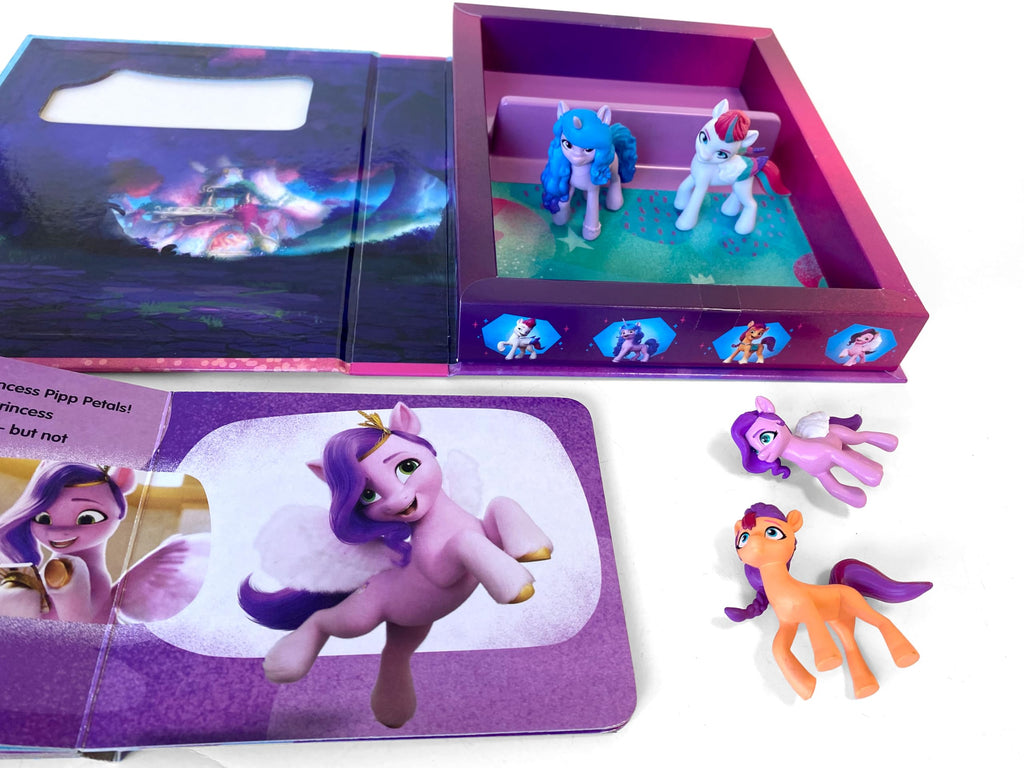 My Little Pony Tattle Tales - Activity Books for kids, 12-page storybook, 4 figurines