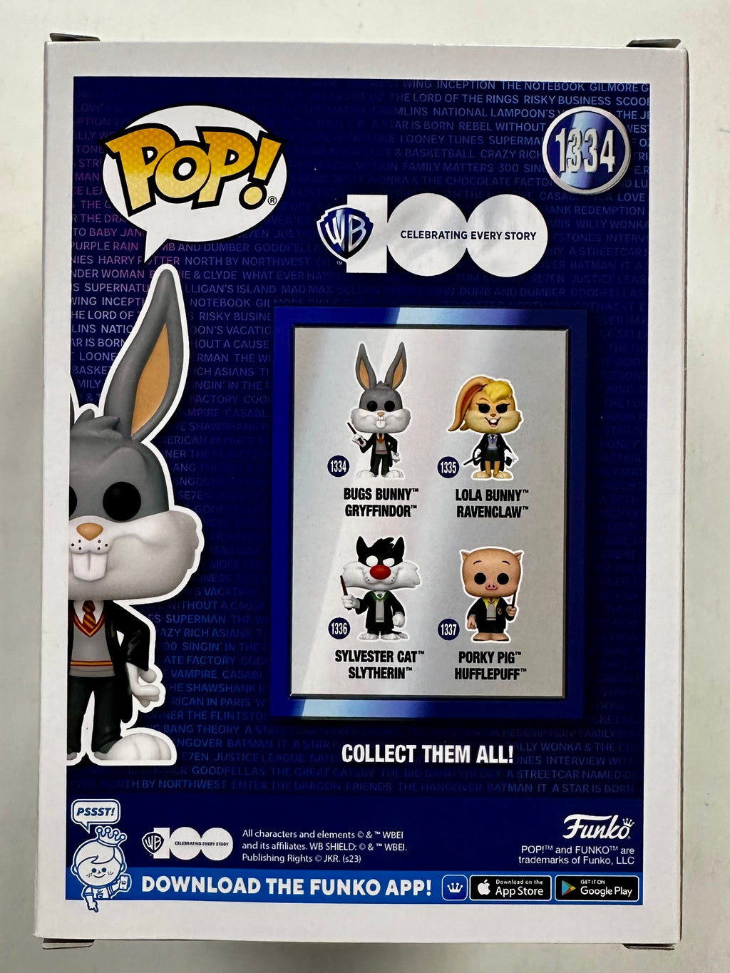 Funko Pop! Animation Gryffindor Bugs Bunny #1334 Looney Tunes X Harry Potter NYCC 2023 Fall Con Exclusive