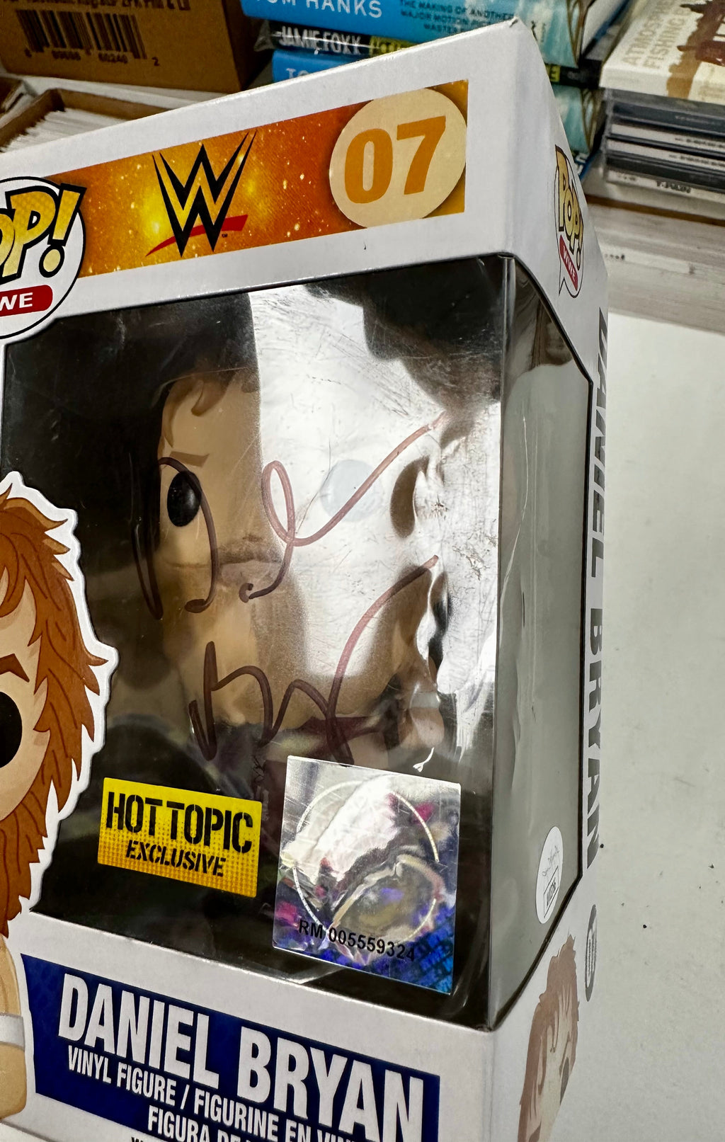 WWE Daniel Bryan Signed Funko Pop! (Red) #07 Vaulted 2014 Danielson With JSA COA