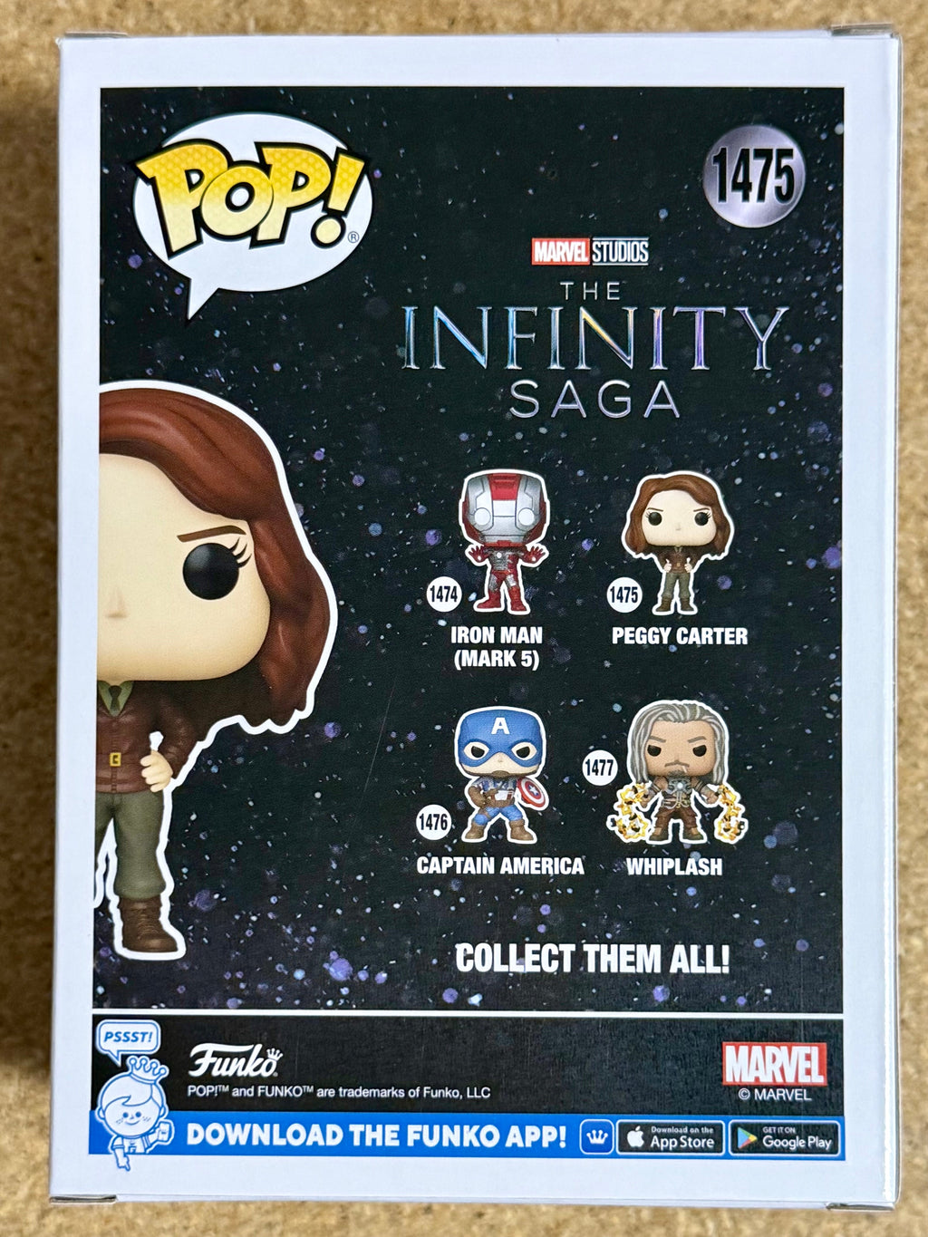 Funko Pop! Marvel Peggy Carter #1475 Marvel MCU Infinity Saga 2024
