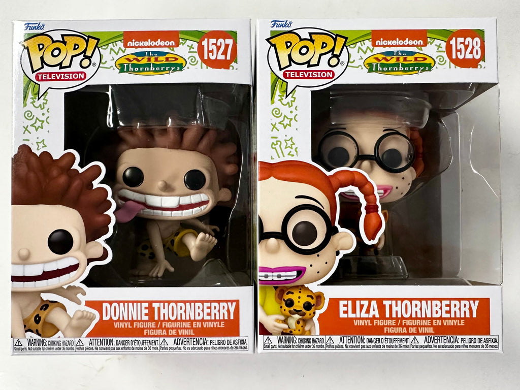 Funko Pop! Animation Donnie & Eliza Thornberry #1527 & #1528 Wild Thornberrys 2024 Nickelodeon