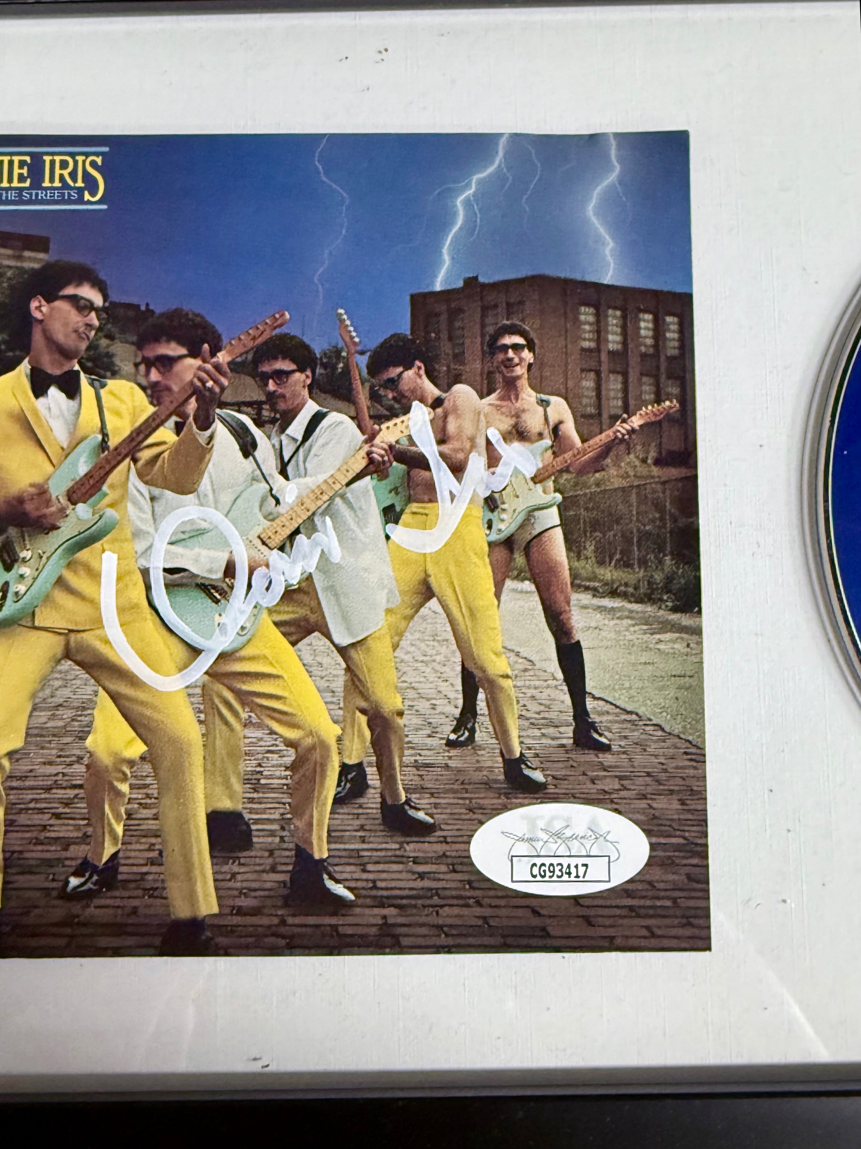 Donnie Iris Signed “Back On The Streets” (1980) Framed CD With JSA COA