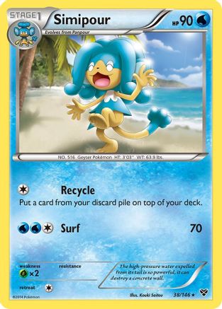 Simipour 038/146 - XY Base Set Reverse Holofoil
