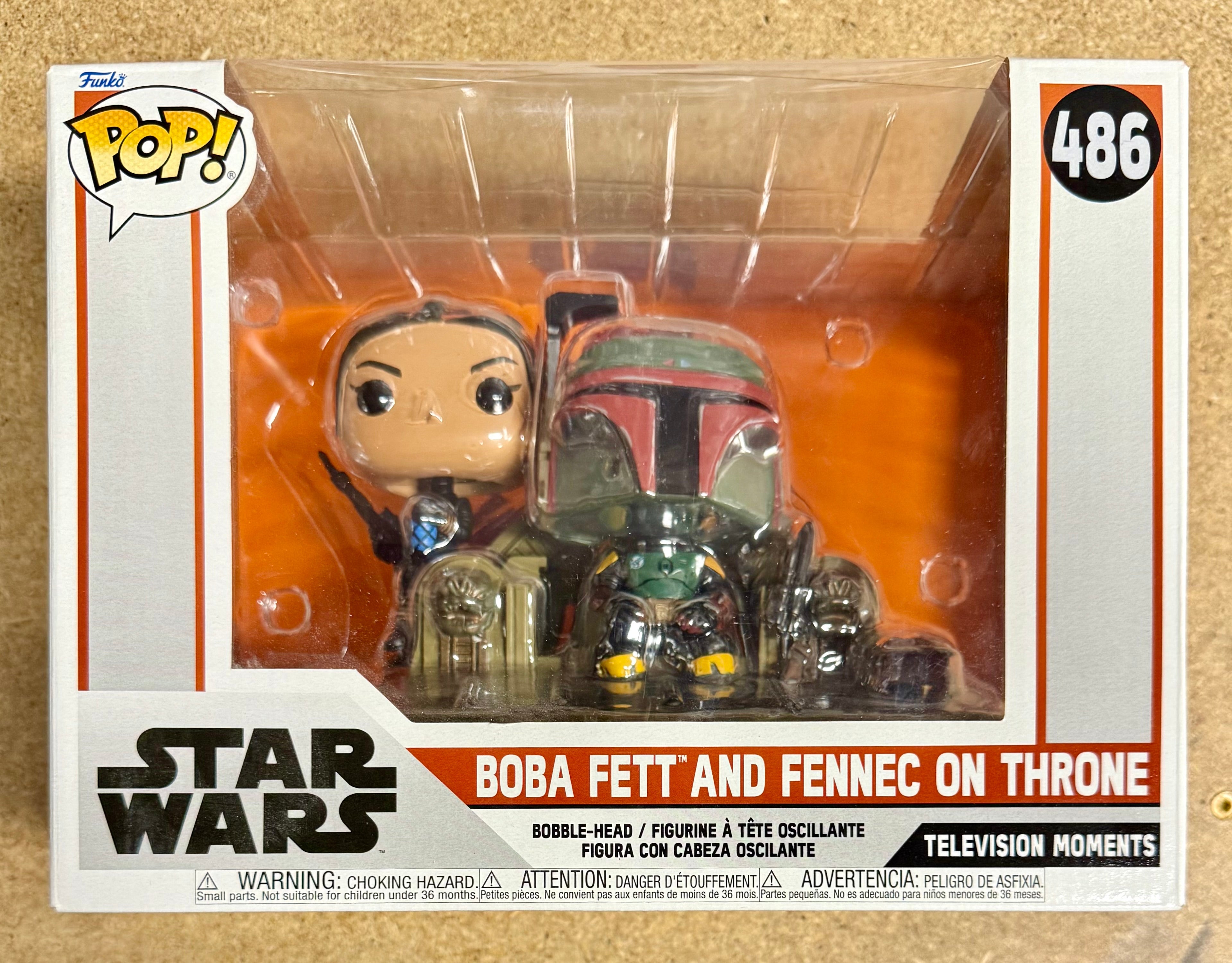 Funko Pop! Television Moments Boba Fett And Fennec On Throne #486 Star Wars 2021