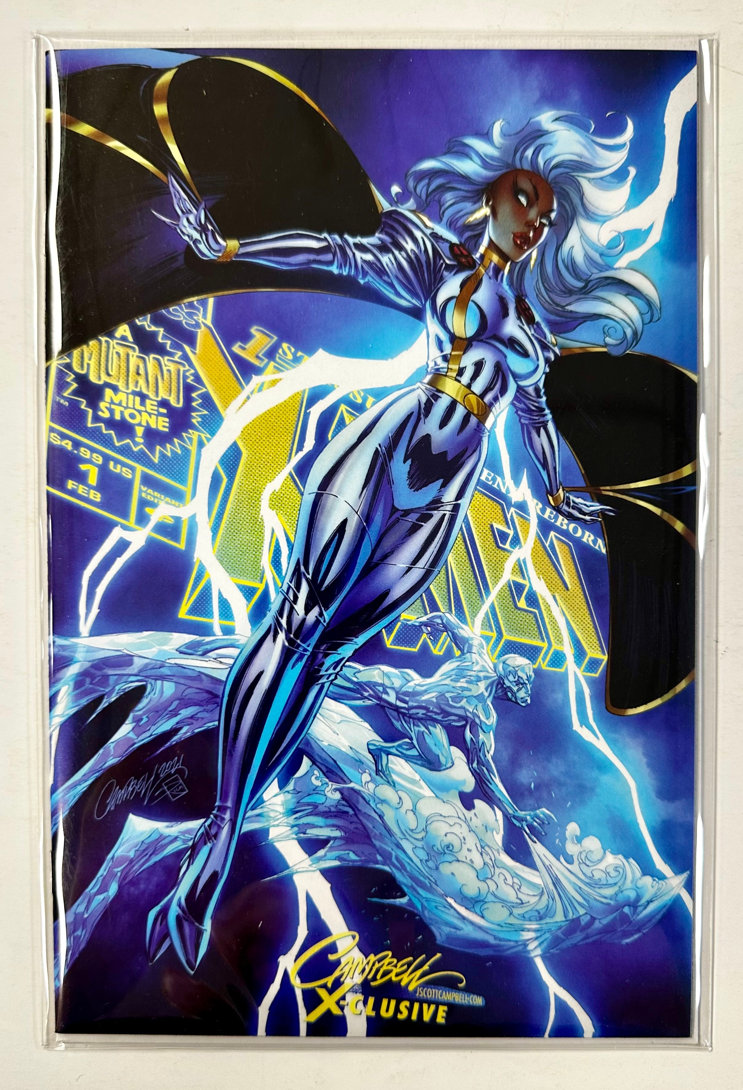 X-Men Legends #1 Campbell Marvel Comics Storm & Iceman 2021 Variant A Exclusive
