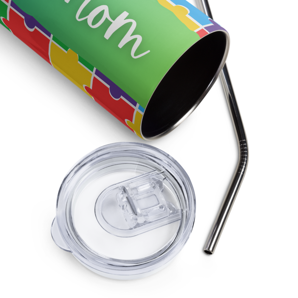 Proud Mom of Autistic Child Metal Tumbler